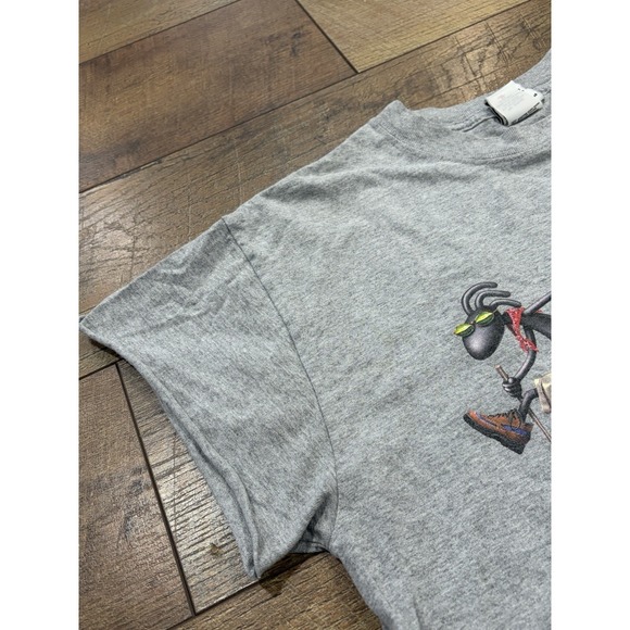 Vintage Y2k Joe Kokopelli Durango, Colorado Hiking Graphic Tee Grey Medium 2002 - Picture 6 of 10